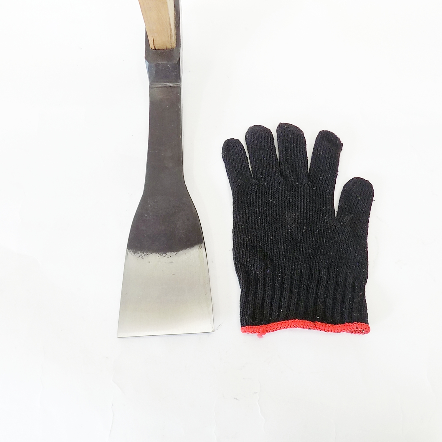 【特注バチ型タケノコ鍬】の寸法イメージ