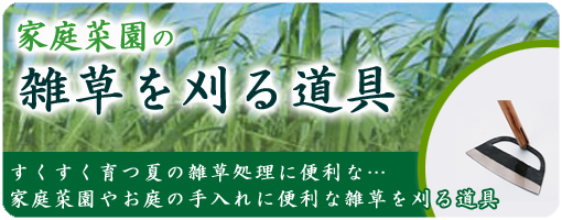 雑草を刈る草削りは家庭菜園のお手入れの必需品です。耕作地に生える雑草は、季節や地域・土壌などによって多種多様ですが、当店では豊富なサイズと形状をそろえておりますので、作業条件に合うものをお探しください。